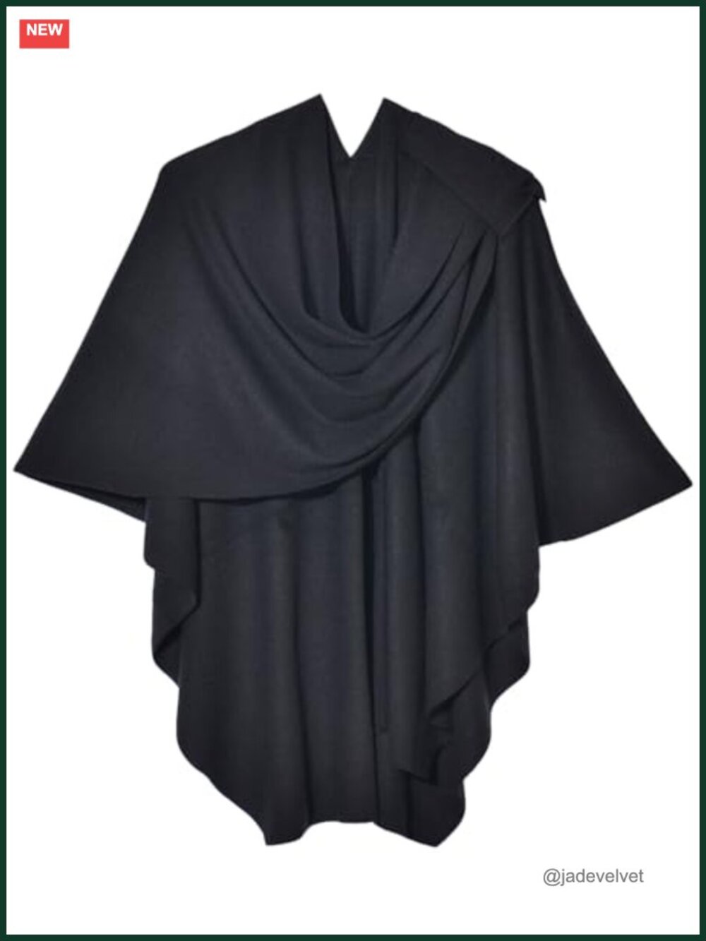Knitted Poncho Shawl Wrap Cape Soft Cardigan Cross Front Scarf
